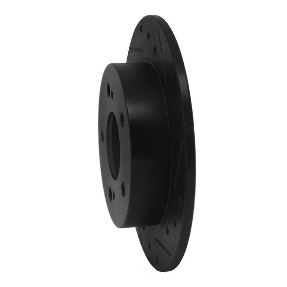Dynamic Friction Company 633-67046R DFC Brake Rotor - Drilled And Slotted - Black