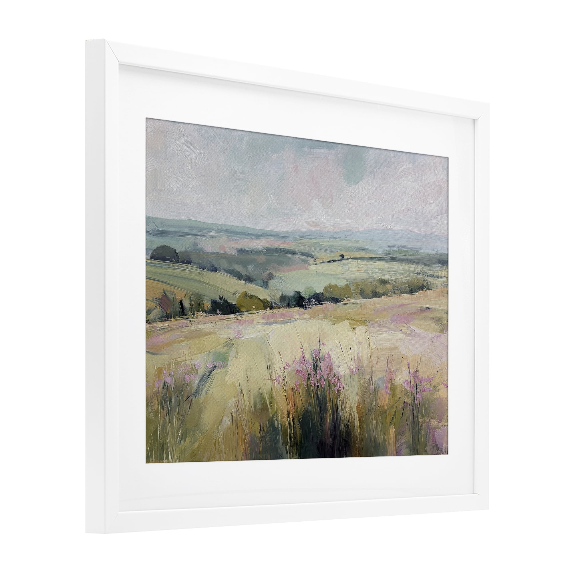 Stupell Industries Summer Meadow Viewpoint White Framed Print Under Glass, design by Svetlana Aleynikova