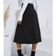 thumbnail image 4 of Falda de mujer Falda midi Cintura alta Falda de línea A con botón Falda básica retro vintage ANGGREK Otros, 4 of 8