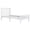 White, variant on Hassch Wood Platform Bed Frame, Twin Size, Gray