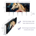 thumbnail image 3 of PhooArto Key Holder for Wall Decorative with 5 Key Hooks, Galaxy Unicorn Donuts Holders Wall Mount Organizer with Mail Key Rack, Self Adhesive, 3 of 7