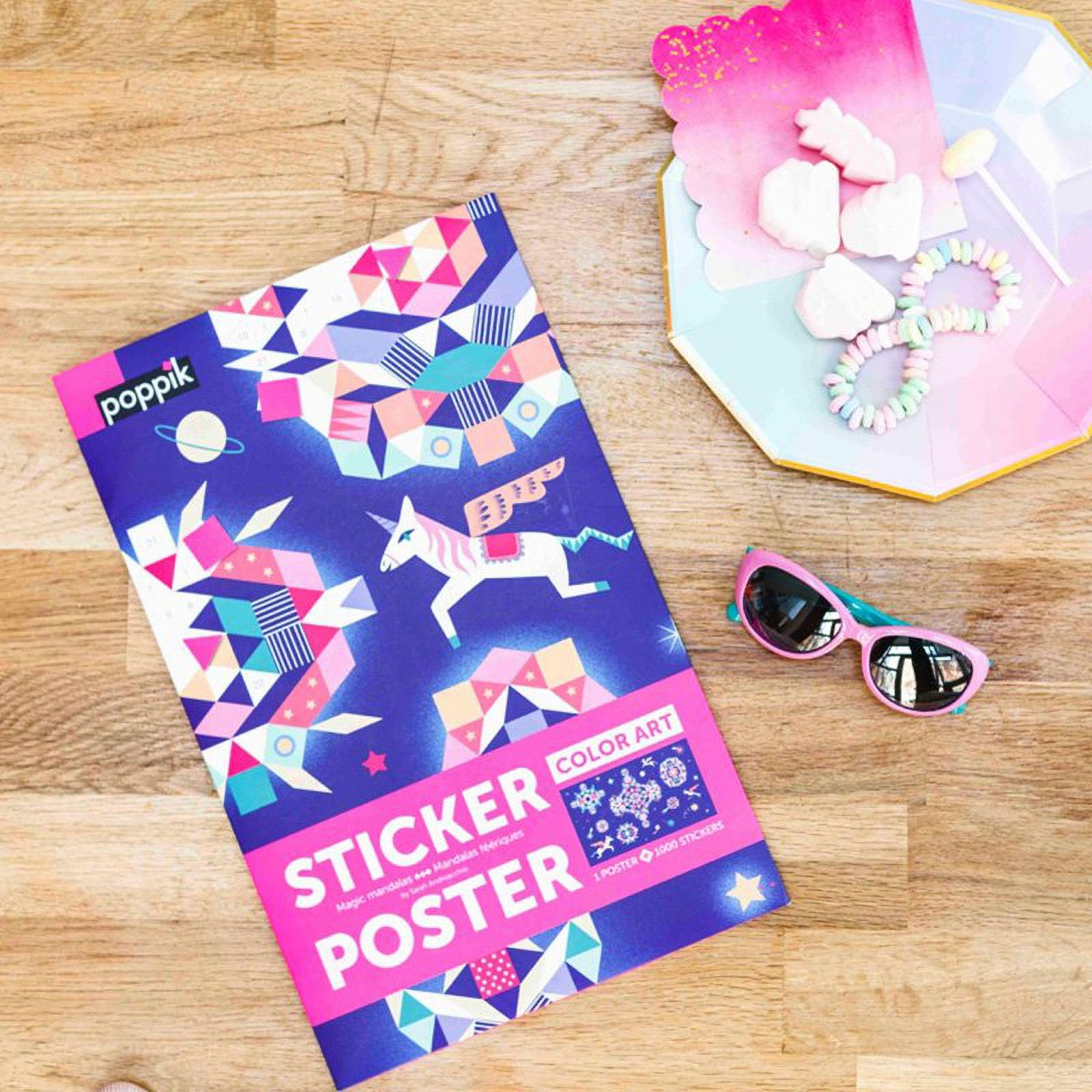 POPPIK Stickers Art Activity for Kids and Family Book Fun Educational Poster Kit Activity 1100 Stickers Book Constellation