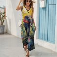 thumbnail image 6 of Colorful Elephant Flower Art Sleeveless Dress Women's Summer Suit Dresses for Women 2025 Luxury Party Dress, 6 of 7