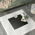 thumbnail image 6 of Furniture of America Duall Square Black Glass Top and White Wood Coffee Table, 6 of 7