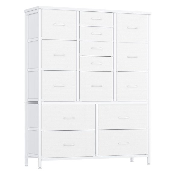 15 Drawers Dresser,37.4inch Wood Sideboard Chests of Drawers Storage Cabinet for Bedroom