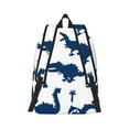 thumbnail image 3 of Balery Cute Cartoon Dinosaurs Vintage Canvas Backpack for Men and Women - Large Capacity, Durable Travel Laptop Bag for School, Work, Hiking, and Outdoor Activities, 3 of 7