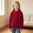 thumbnail image 6 of Guluxicc Kids Girls Turtleneck Cable Knit Sweater Long Sleeve Chunky Pullover Sweaters Fall Winter Loose Tops 3-8 Years, 6 of 9