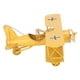 thumbnail image 3 of Caredy Avionetas de Metal Modelo Retro, Decoracion Vintage Mini Modelo del Aeroplano de Hierro Forjado Colgante Colgante Aviones Biplano Juguetes de Hojalata(Amarillo) Ecomeon no, 3 of 4