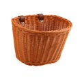thumbnail image 4 of Lipstore Bike Basket with Adjustable PU Straps Handlebar Mount Lightweight Bike Accessory Brown, 4 of 8