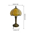 thumbnail image 4 of Table Lamp Stained Glass Art Decorative Bedside Light 14in Colorful Warm Night Light for Bedroom Living Room Home Decor by Xuniizn, 4 of 10