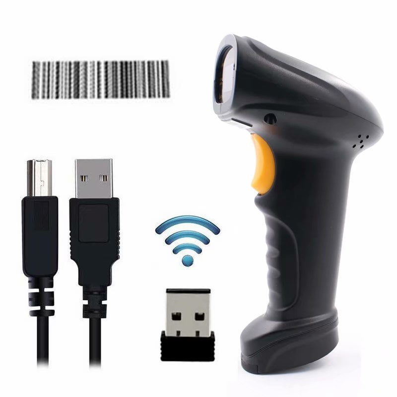 Wireless Bluetooth Barcode Scanner Laser Automatic Barcode Reader