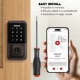 thumbnail image 6 of Kwikset HaloTouchscreen Wi-Fi Smart Deadbolt Hardware Lock with Smartkey Venetian Bronze, 6 of 11