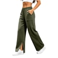 thumbnail image 4 of AloohaidyvioNo Boundaries Womens Wide Leg Fleece Lined Sweatpants Fall Winter Casual Sweat Pants with Pockets, 4 of 9