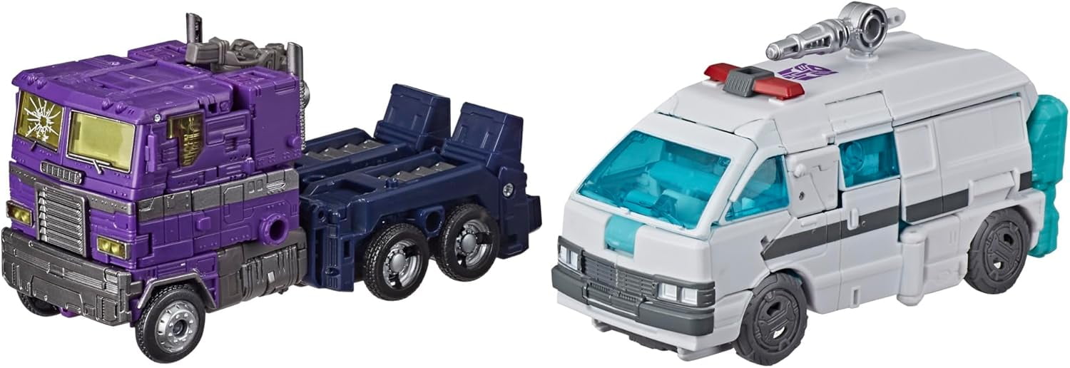 Transformers Generations Selects Shattered Glass Optimus Prime and Ratchet Action Figure Set, 2 Pieces