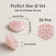 thumbnail image 2 of NOGIS 20 Pcs Rose Quartz Heart Crystals Natural Crystal Polished Healing Cute Mini Pocket Stones Palm Thumb Love Gemstones Set Reiki Energy Balancing Meditation Valentine's Day Gift (Pink), 2 of 7