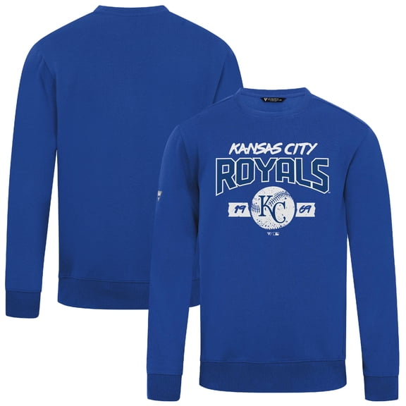 Men's Levelwear Royal Kansas City Royals Punch Out Pullover Sweatshirt