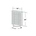 thumbnail image 3 of Azar 20"(H) x 16"(W) Pegboard Counter Unit Clear Translucent 700500-CLR, 3 of 3