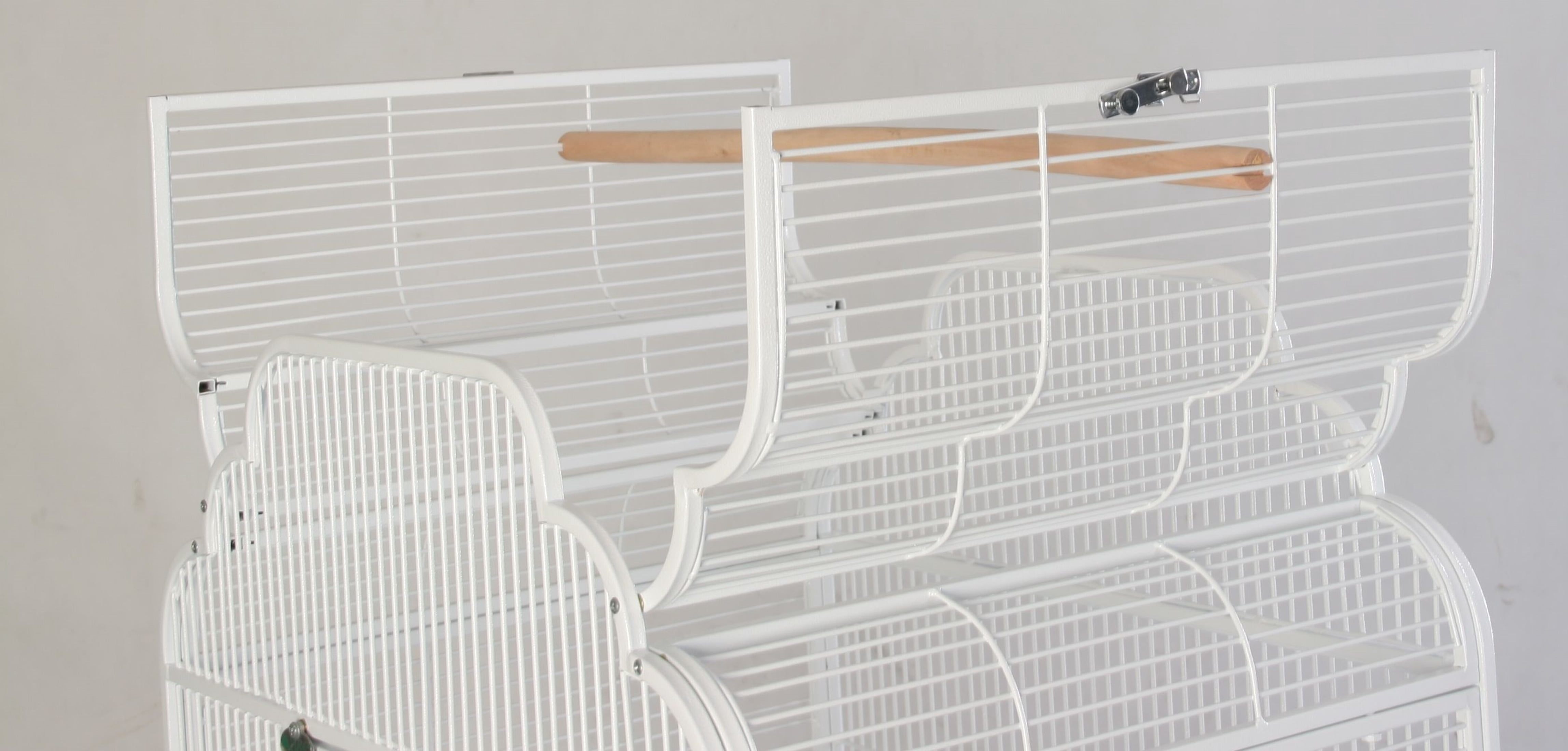 A and E Cage Co. Victorian Top Bird Cage-PureWhite