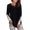 Black, variant on Ichuanyi Womens Tops, Summer Clearance Womens Long Sleeve Round Neck Solid Color Lace Buttons Henley-Shirts Tunic Tops