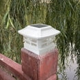 thumbnail image 6 of Solar Post Lights Outdoor Glass LED Fence Cap Light Posts Deck Patio Garden Decoration Warm White/Cool White Lighting Black, 6 of 7