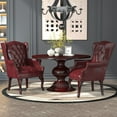 thumbnail image 4 of Boss Office Products Wingback Traditional Style Executive Guest Chair, Burgundy, 4 of 8