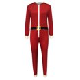 thumbnail image 4 of Women's Onsies Pajamas Sleepwear Christmas Zip-up Soft Comfy Hooded Jumpsuit Rompers Bodysuits Loungewear Nightwear, 4 of 5