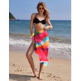 thumbnail image 2 of Ekouaer Women Sarong Swimsuit Coverups Chiffon Long Bikini Wraps Sheer Beach Bathing Suit Cover Up, 2 of 6