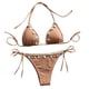 thumbnail image 2 of Traje de baño para mujer, moda, cómodo, bikini, traje de baño liso para mujer, bikinis, trajes de baño para mujer, conjuntos de bikini para mujer, trajes de baño bikini para mujer, 2 of 6