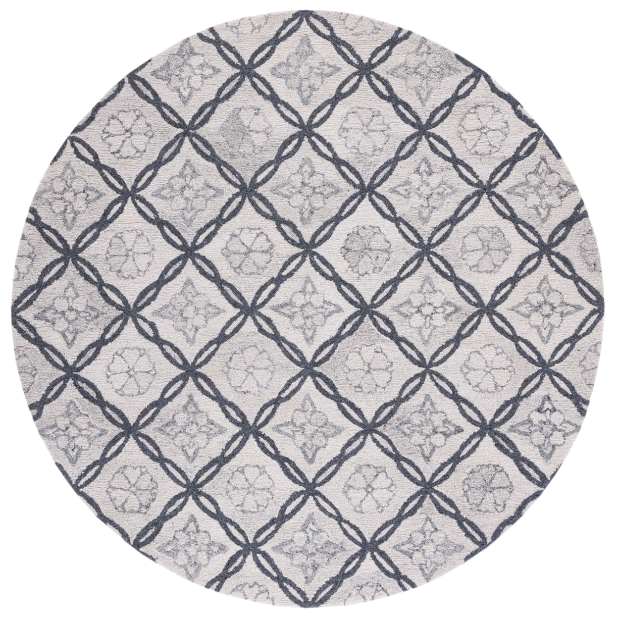 SAFAVIEH Marquee Anthony Geometric Area Rug, Ivory/Grey, 3' x 5'
