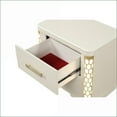 thumbnail image 2 of Jasmine Beige Wood Nightstand with LED Lights & 2 Drawers, 2 of 5