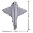 thumbnail image 3 of SLYNSHome Light Up Hanging Ghost Ornament, White Gauze Glowing Ghost Decor, Spooky Hanging Prop For Front Door Yard Porch Indoor Outdoor Halloween Holiday Party Decoration, 3 of 7