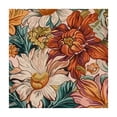 thumbnail image 4 of BANET Luxurious French Premium Velvet ,Orange Floral Decorative Table Cloth for Square Tables,Decoration Table Cover for Kitchen Parties Banquet Thanksgiving white, 4 of 8