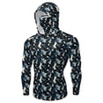 thumbnail image 5 of Htigea Unisex UPF 50+ Camo Hoodie Lightweight Quick Dry Athletic Pullover Tops Performance Long Sleeve Gym Shirt B Multicolor XXXXXL, 5 of 7