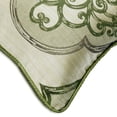 thumbnail image 2 of Throw Pillow Cover, Green 16"x16" (40x40 cm) Throw Pillow Covers, Jacquard Damask Throw Pillows For Couch, Abstract Pattern Contemporary Style - Green Damask Galore, 2 of 4