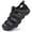 Black, variant on Men's Outdoor Closed-Toe Water Sandals, Quick-Dry Non-Slip Wading Shoes for Streams, Hiking, Beach, and Casual Summer Wear with Durable Comfortable Sole