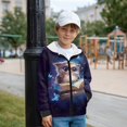 thumbnail image 2 of Pzuqiu Owl Zip Up Hoodies for Boys Size S Fleece Children's Long Sleeve Sweatshirt Stretchy Boys Hooded Clothes with Pocket Toddler Fall Coat for Kids and Toddlers, 2 of 7