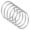 thumbnail image 1 of Uxcell 6-Pack Dream Catcher Rings,1.8 Inch Metal Macrame Wreath Floral Round Ring for DIY Wedding Wreath[Silver], 1 of 6