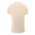 thumbnail image 4 of MIXUE Boho Tops For Women Summer Solid Color V Neck Short Sleeve Ruffled Casual Camisole Basic Soft Pullover Shirts For Women T-shirts Outwear,Beige,XXL, 4 of 5