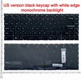 thumbnail image 1 of Clavier pour MSI Prestige 14 P14 Moderne 14 15 GS66 GE66 GP66 P40 MS-14D3 MS-14D2 MS-14D1 avec Rétroéclairage RGB Per-Key Noir Rétroéclairé US, 1 of 6