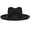 Black, variant on Old-fashioned Wool Fedoras Top Hat for Travel Wide Brimmed Hat Western Top Hat for Adults Top Hat