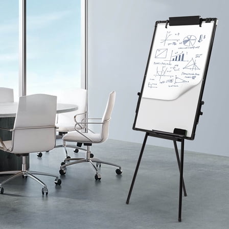 Adjustable Whiteboard Easel Magnetic Dry Erase Board Bulletin Board 36 x 24 Inch for Companies,Schools