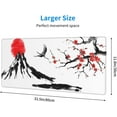 thumbnail image 3 of Japanese Cherry Blossom Mouse Pad, Waterproof Sakura Extended Large Gaming Mousepad Desktop, Big Long Non-slip Mouse Mat for Laptop, Keyboard, Computer for Decor Women Office, (White, XL 31.5*11.8 In), 3 of 6