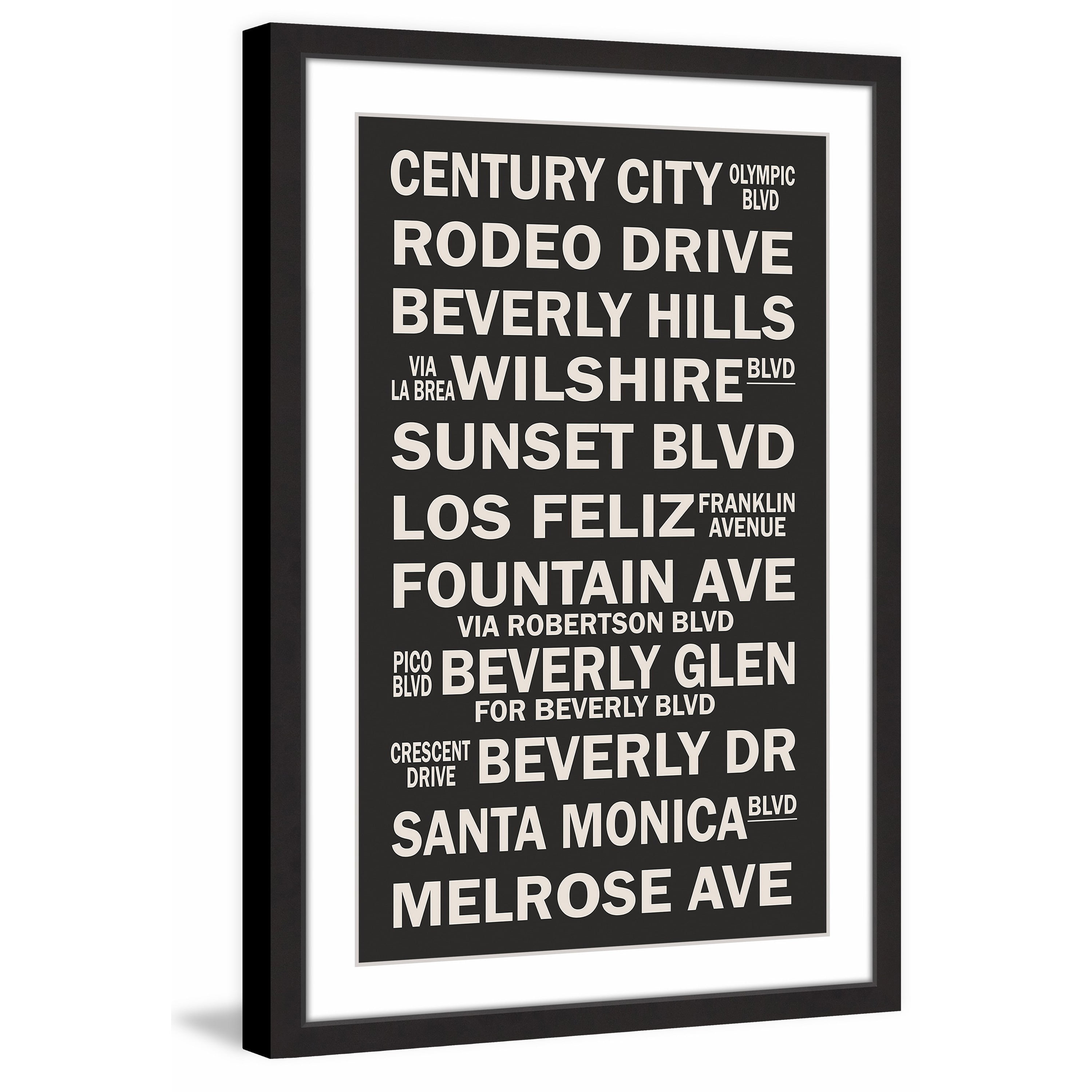 "Famous California" Framed Painting Print