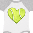 thumbnail image 4 of Inktastic Tennis Ball in Heart Boys or Girls Baby Bodysuit, 4 of 5
