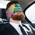 thumbnail image 5 of Yiaed Cartoon Marine Animals Print Sleep Mask Blackout - Soft Eye Cover for Sleeping with Adjustable Veclro Breathable Eye Blindfold for Night Nap Travel, 5 of 7