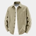 thumbnail image 4 of Lanyiu Men's Utility Work Shirt with Pocket Button Down Collared Shirt Ribbed Cuff Long Sleeve Shirt Casual Daily Lightweight Shirt, 4 of 5