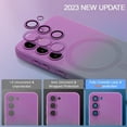 thumbnail image 4 of ELEHOLD for Samsung Galaxy S21 Case Compatible with MagSafe, Gradient TPU Shockproof Non-Slip Protective Slim Cover with Camera Lens Protector,Purple Gray, 4 of 5