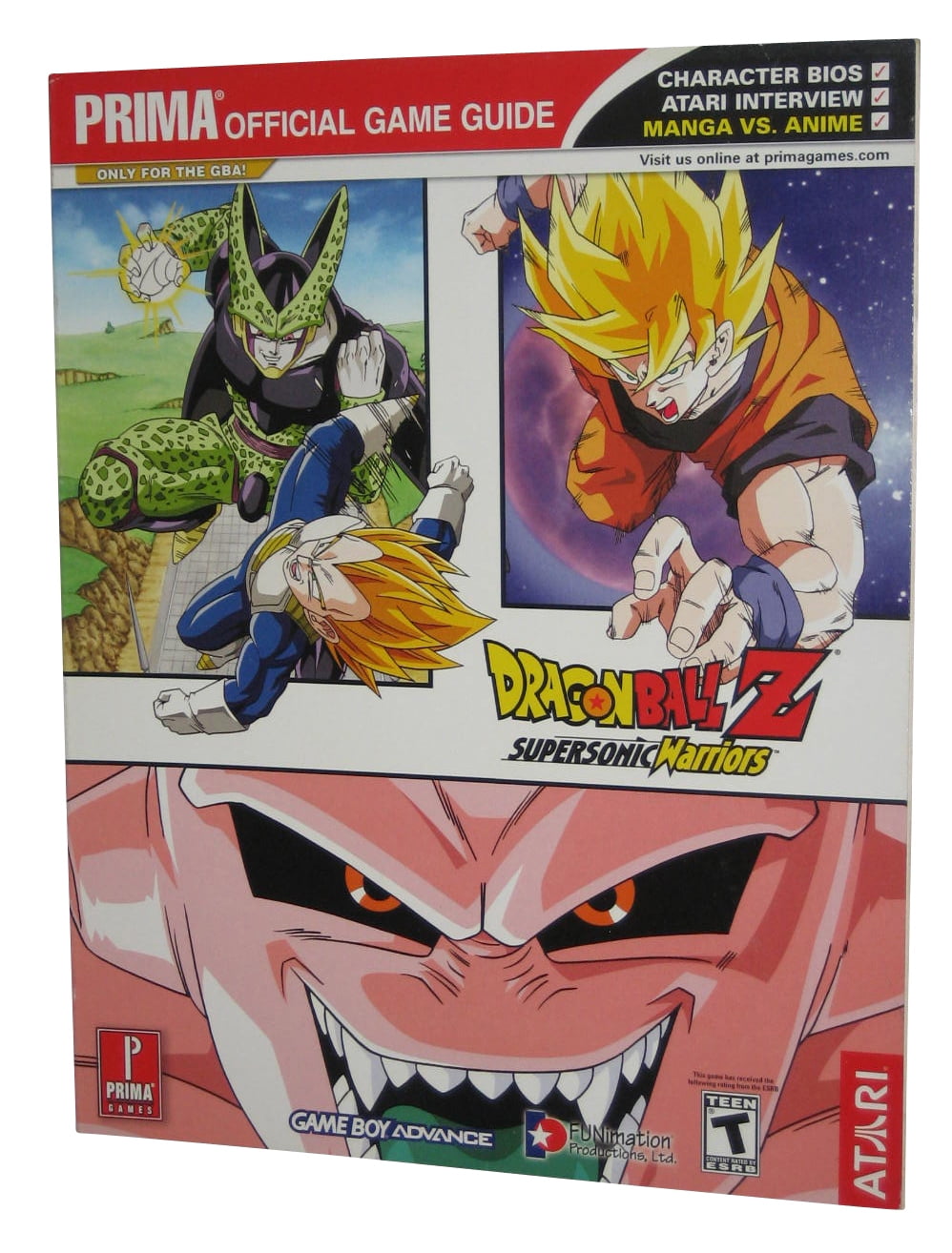 Dragon Ball Z Supersonic Warriors GBA Prima Games Strategy Guide Book