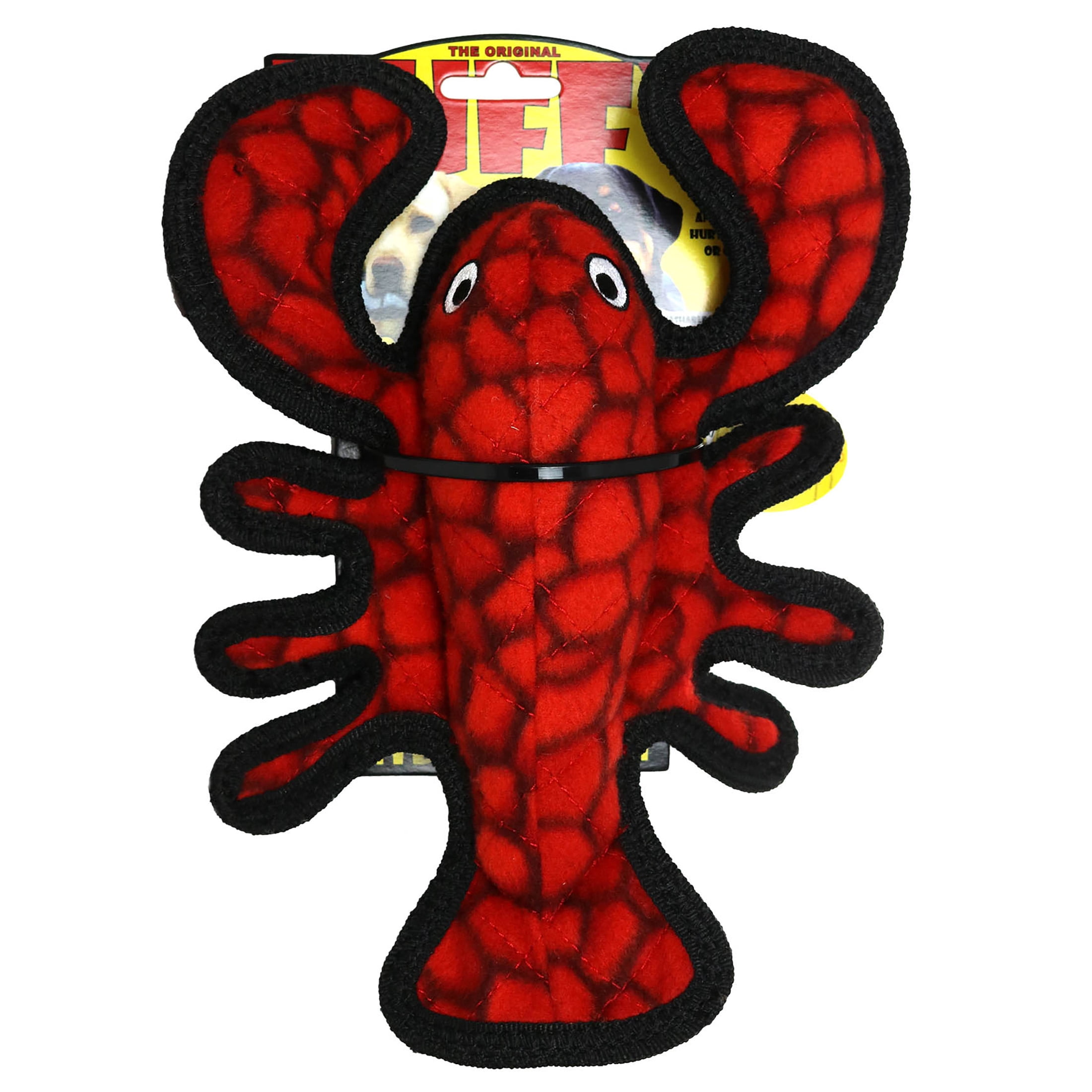 Tuffys Ocean Creature Jr Lobster Durable Plush Squeaky Dog Toy
