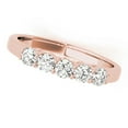 thumbnail image 3 of AoneJewelry 0.25 Carat Diamond Five Stone Engagement Ring In 10K Solid Rose, White & Yellow Gold, 3 of 5